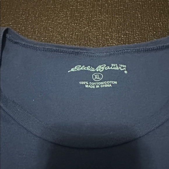 Eddie Bauer Royal Blue Short Sleeve Tee size XL - Picture 2 of 6